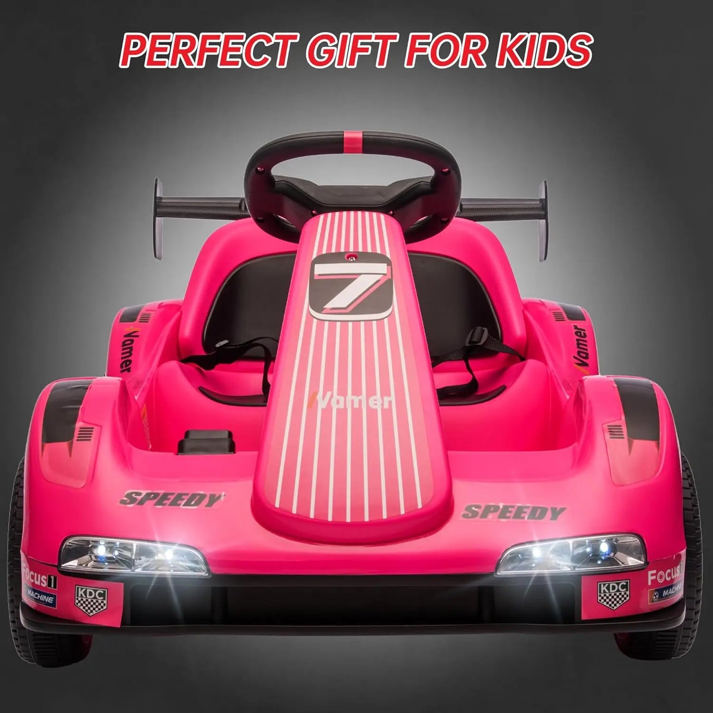 HiMISS Kids Kart Electric Ride On Drift With Dual Motors
