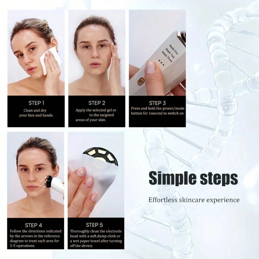 3 In 1 Red Light Anti Aging Facial Skincare Device