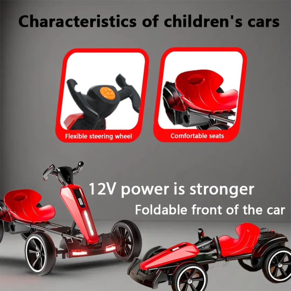 Jueshuai 12V Electric Kids Go Kart Four Wheel Ride On Toy