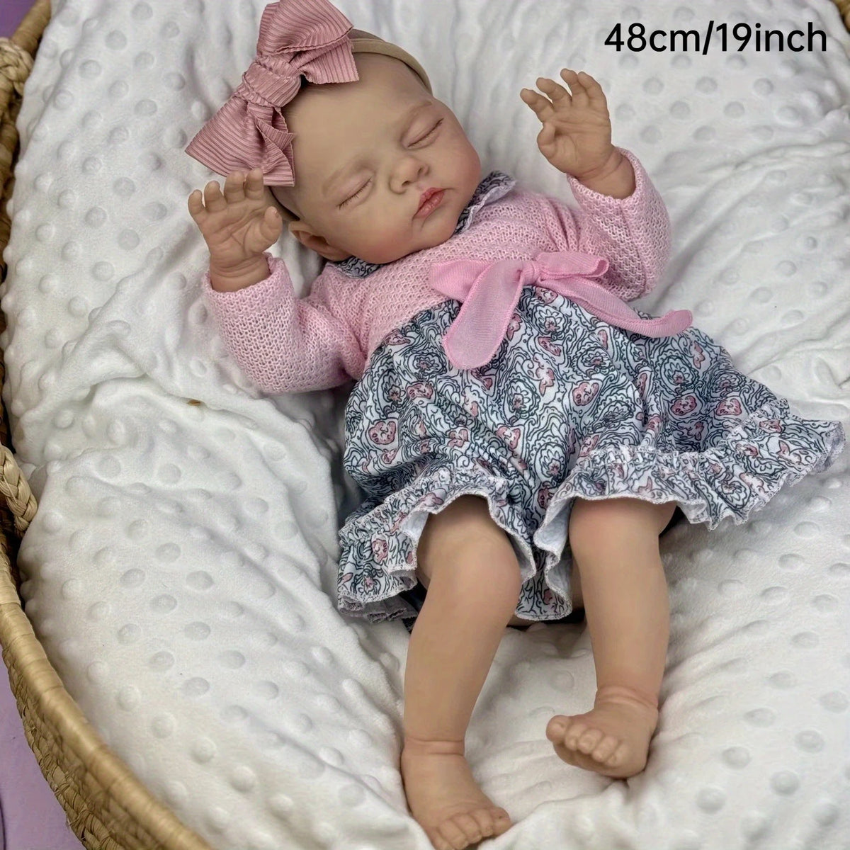 BZDOLL Asleep Reborn Doll With Veined 3D Skin For Collectors