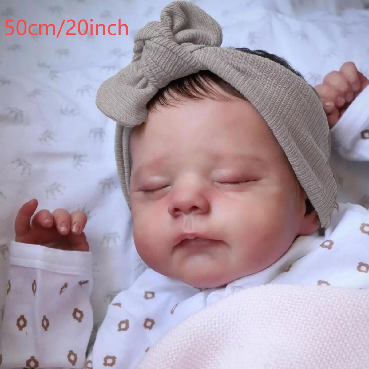 BZDOLL Asleep Reborn Doll Vinyl Limbs Cloth Body Toy Gift