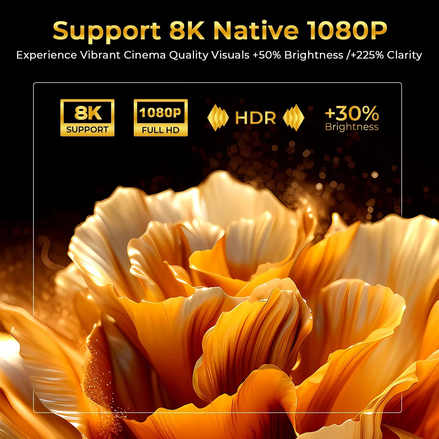 LynCast 8K AI Projector Android 14 Auto Focus Keystone