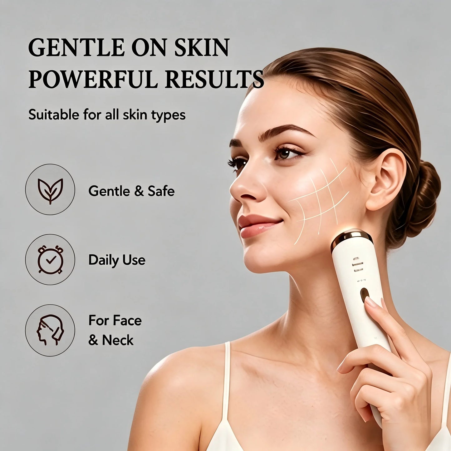 3 In 1 Red Light Anti Aging Facial Skincare Device
