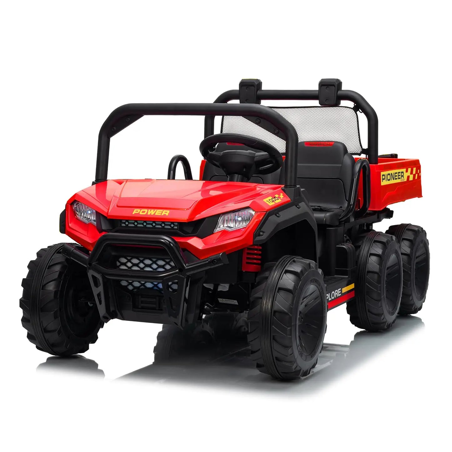 24V 4WD All Terrain Kids Ride On Dump Truck With Parental Remote