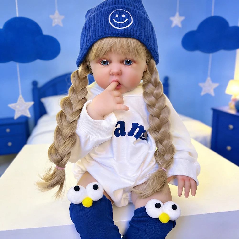 BZDOLL Reborn Princess Doll With Vinyl Limbs And Cloth Body