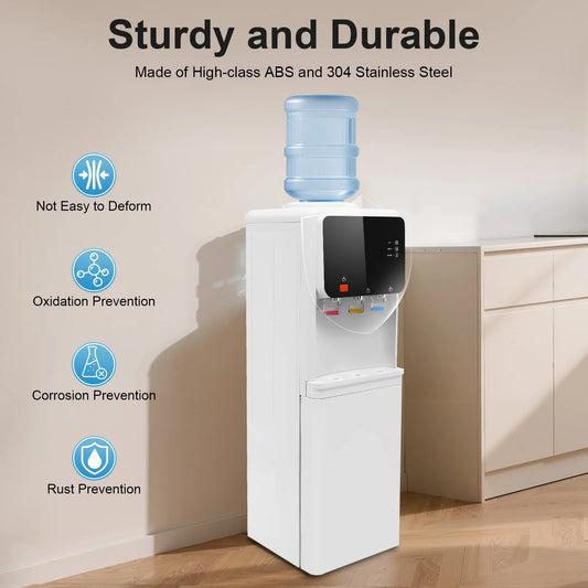 Hot And Cold Water Dispenser 500W Heating 75W Cooling