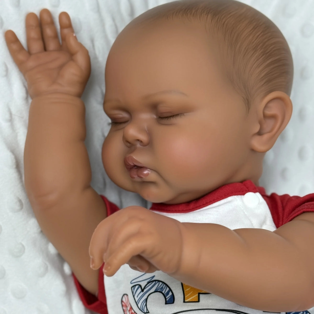 BZDOLL Sleeping Reborn Doll Vinyl Limbs Cloth Body Collectible Gift
