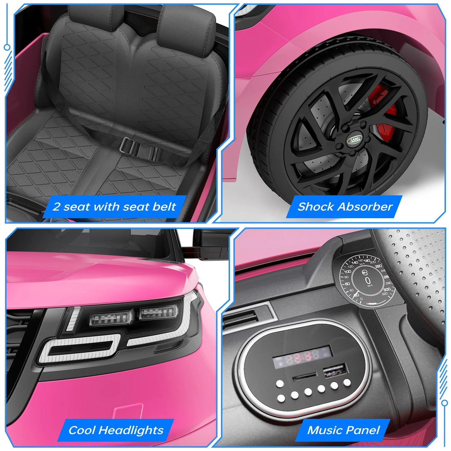HobbyLane Ride On Car For Kids 12V With Parent Remote