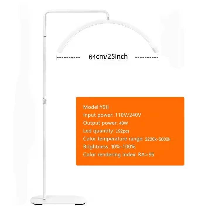 Fosoto Bi-Color LED Half Moon Light With Tripod