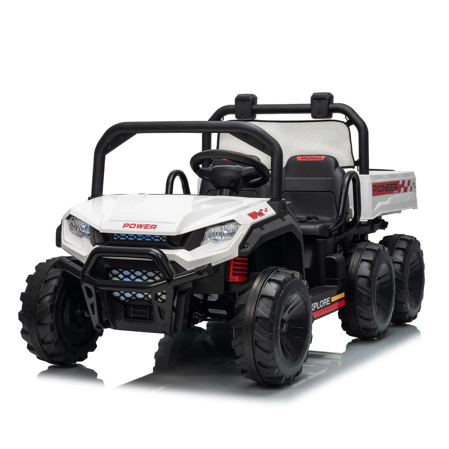 24V 4WD All Terrain Kids Ride On Dump Truck With Parental Remote