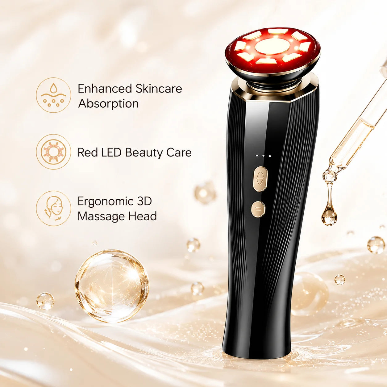 Red Light Facial Beauty Device Neck Massager