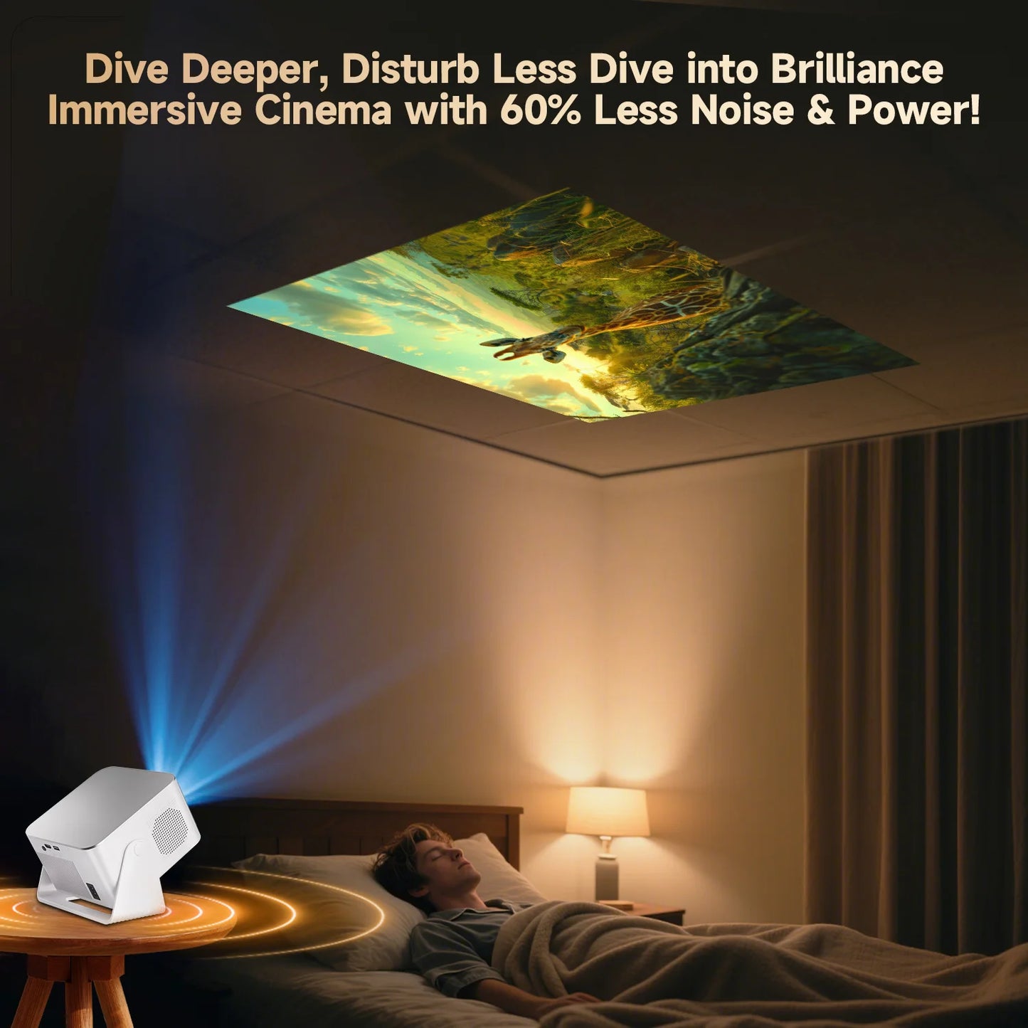 Magcubic Android Projector Auto Focus Native 1080P 8K Wireless