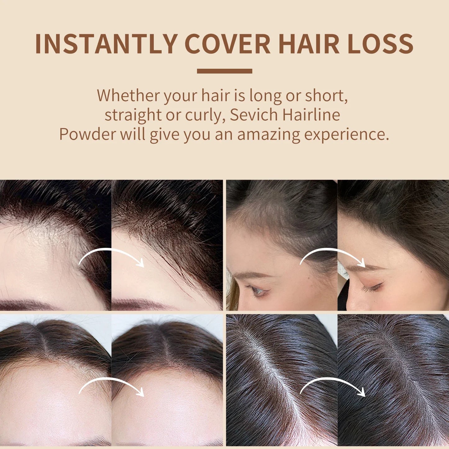 Sevich Hairline Powder Instantly Conceals Thinning Hair Roots