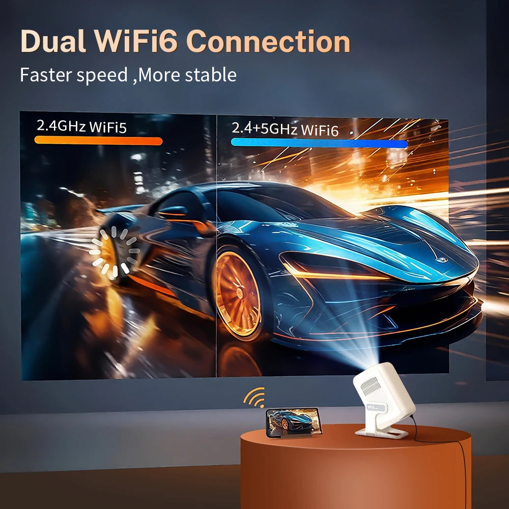 LynCast Auto Focus Projector X3A 1080P 4K Playback Portable
