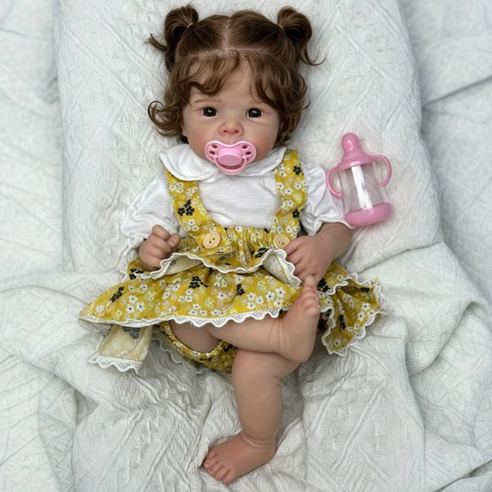BZDOLL Reborn Baby Doll Vinyl Limbs Cloth Body Lifelike Toy