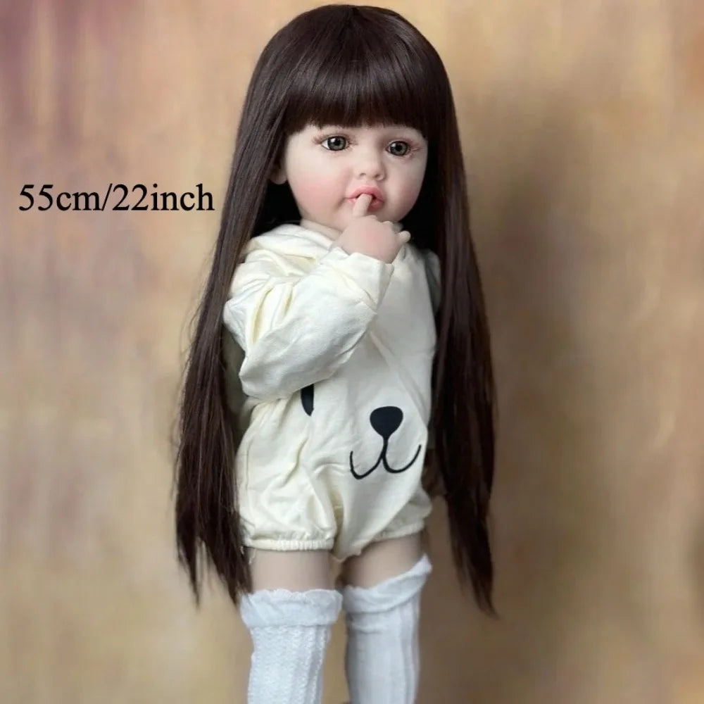 BZDOLL Full Vinyl Princess Reborn Doll With Bottle And Pacifier