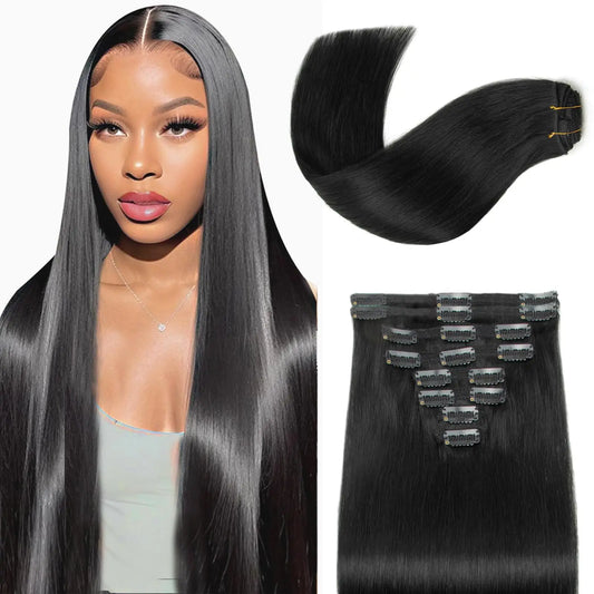 Angelove Hair Real Human Hair Clip In Extensions Remy Brazilian