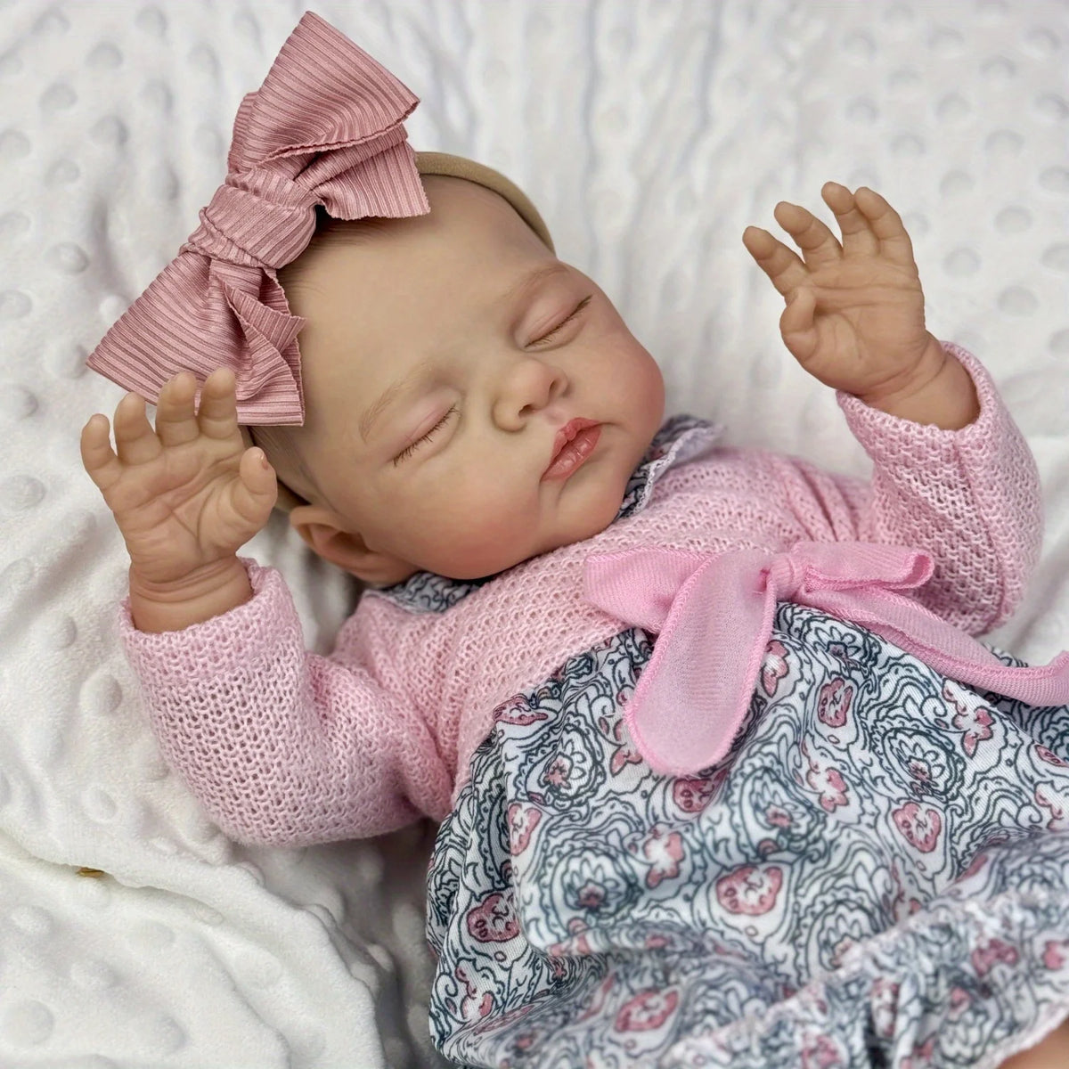 BZDOLL Asleep Reborn Doll With Veined 3D Skin For Collectors