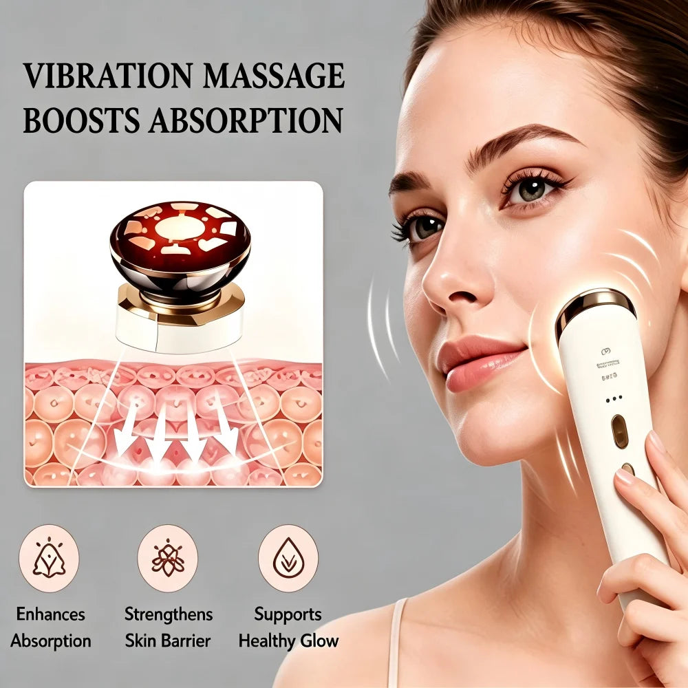 3 In 1 Red Light Anti Aging Facial Skincare Device