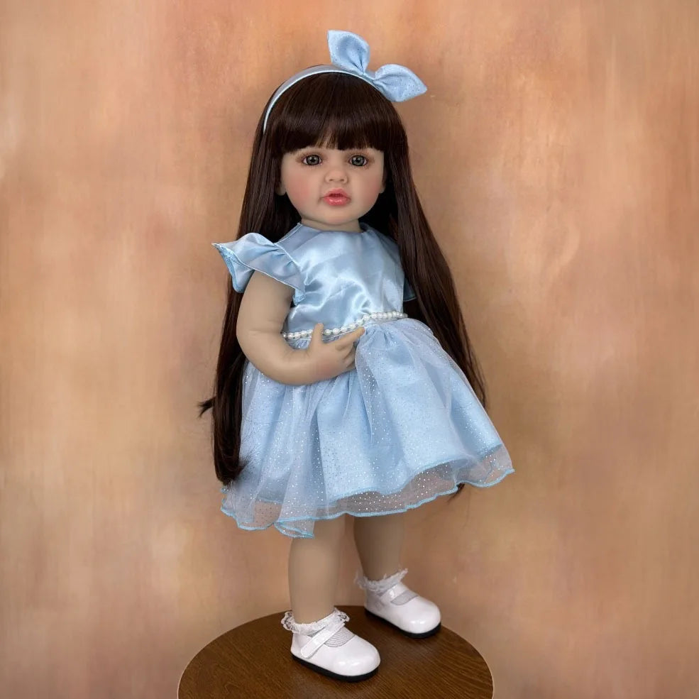 BZDOLL Soft Vinyl Reborn Girl Doll Standable Princess