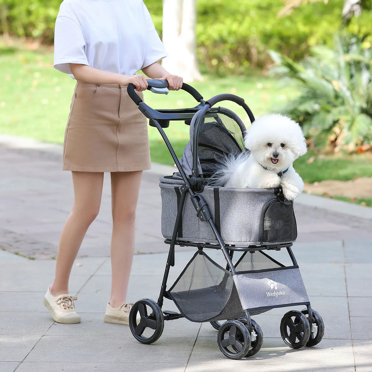 Three In One Pet Stroller With Removable Carrier All Terrain