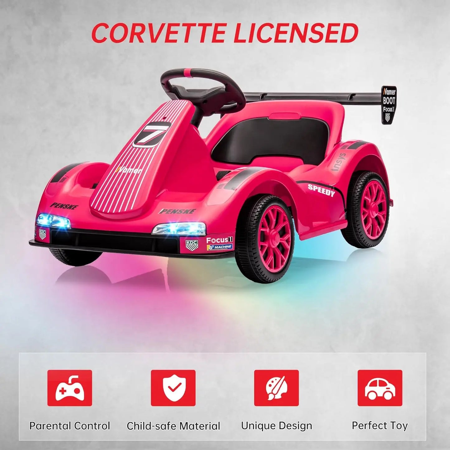 HiMISS Kids Kart Electric Ride On Drift With Dual Motors