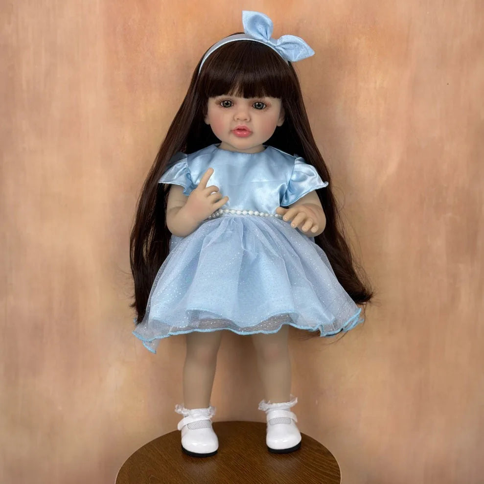 BZDOLL Soft Vinyl Reborn Girl Doll Standable Princess