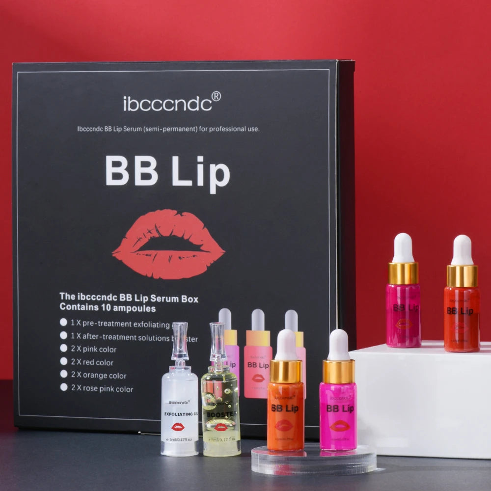 Ibcccndc BB Lip Serum Ampoule Moisturizing Long Lasting Tinted Gloss