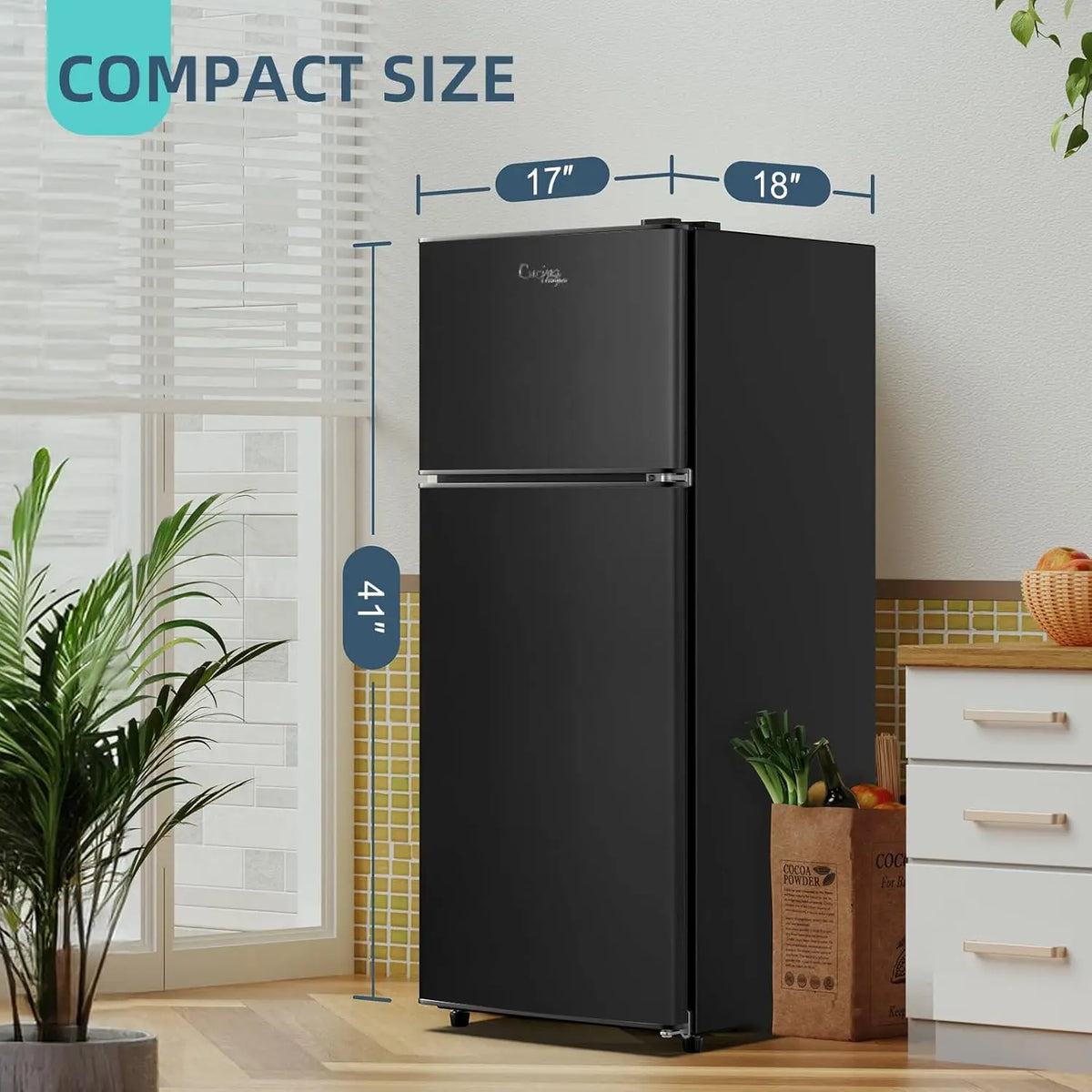 XMSJ Mini Fridge With Freezer 3.8 Cu Ft Energy Saving