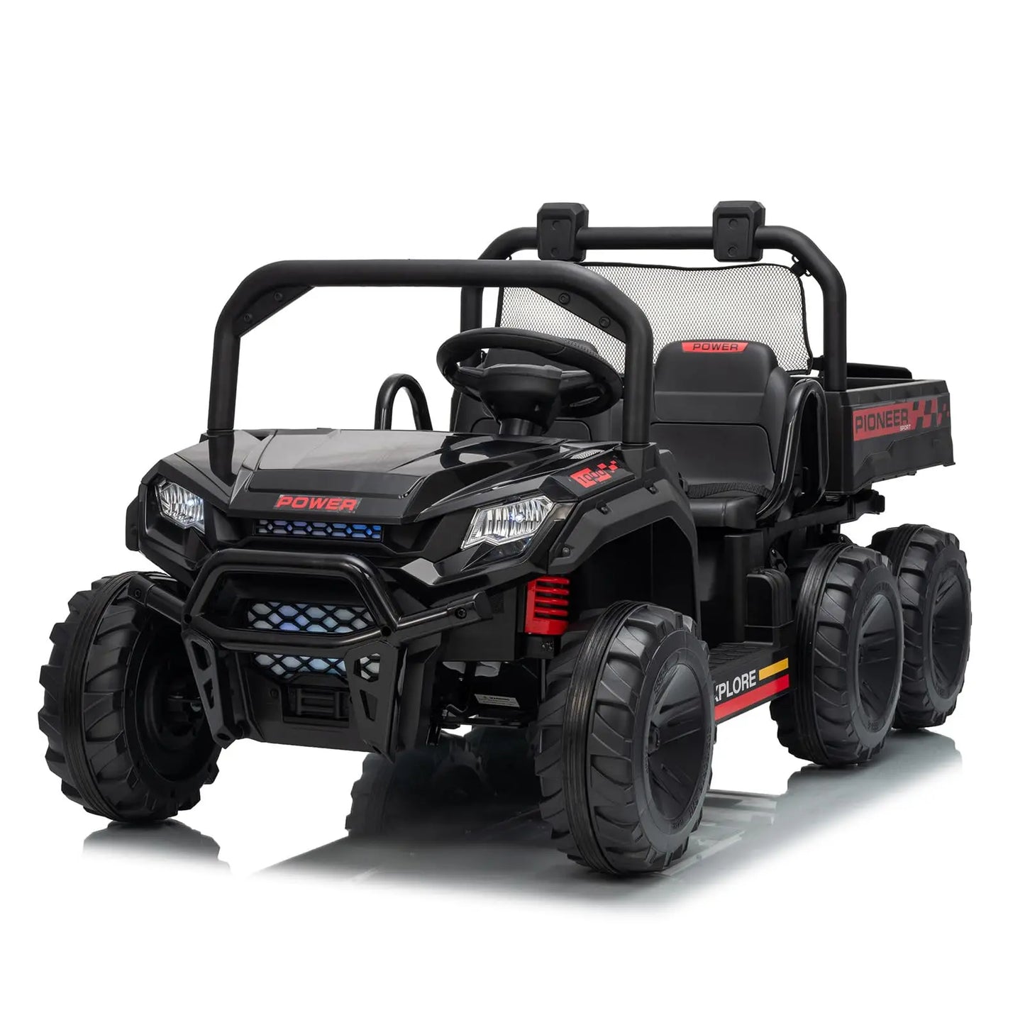 24V 4WD All Terrain Kids Ride On Dump Truck With Parental Remote