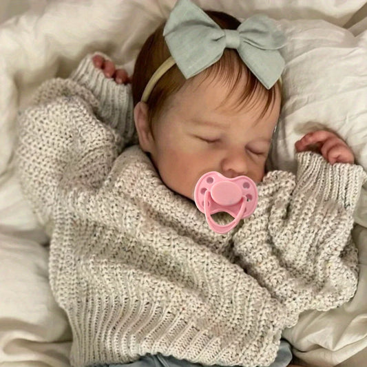 BZDOLL Reborn Doll With 3D Skin And Veins Asleep Newborn Vinyl Limbs