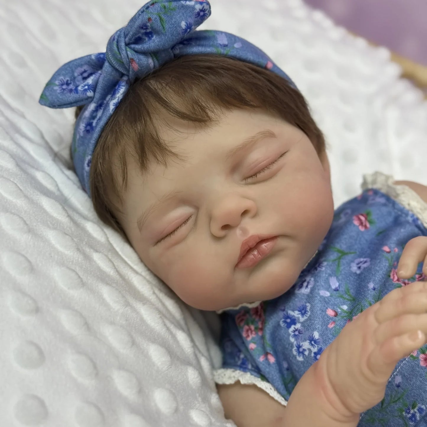 BZDOLL Reborn Doll With Vinyl Limbs Cloth Body Bedtime Toy