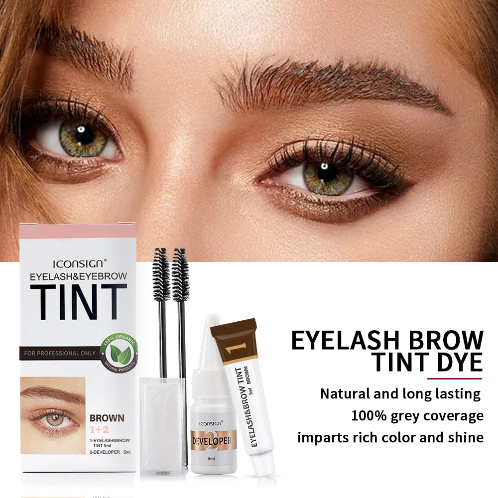 ICONSIGN Eyelash Eyebrow Dye Tint Kit Brow Enhancer Beauty Tools