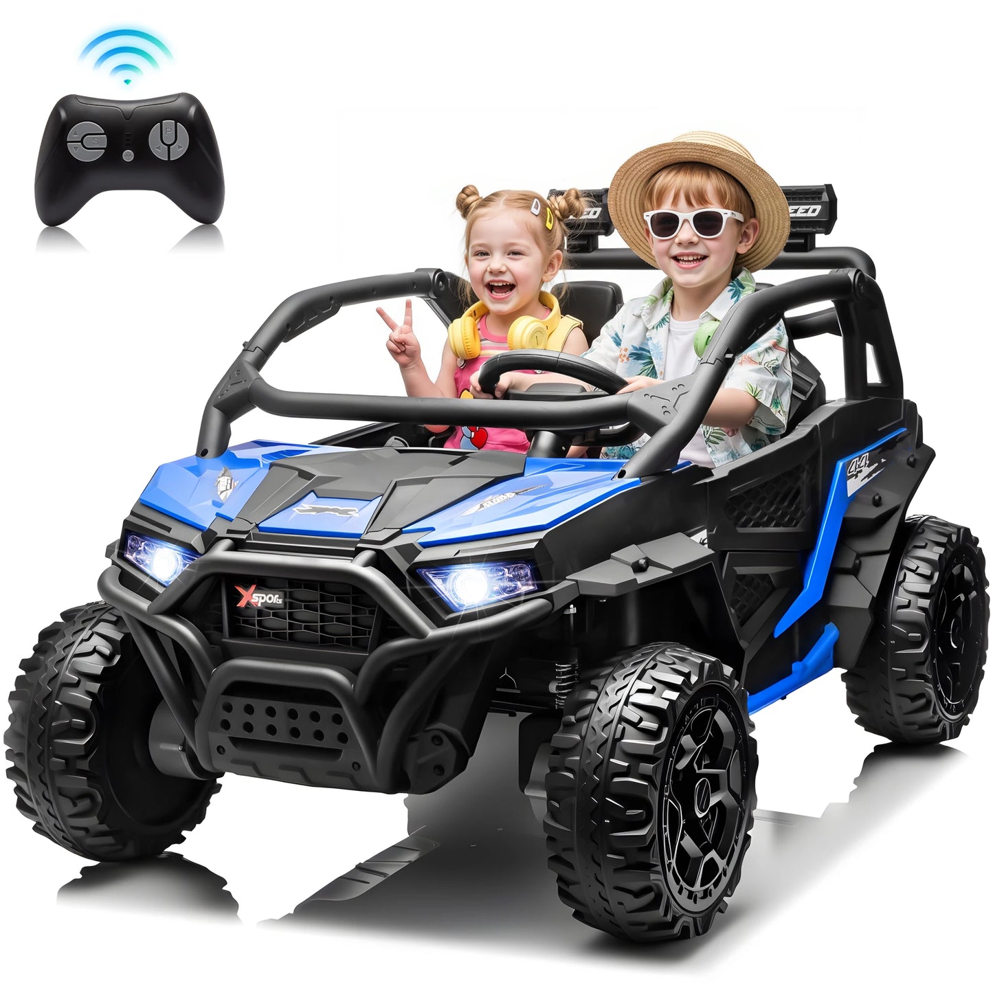 Joyracer 24V 4WD Kids Electric UTV Ride-On With Music LED Lights