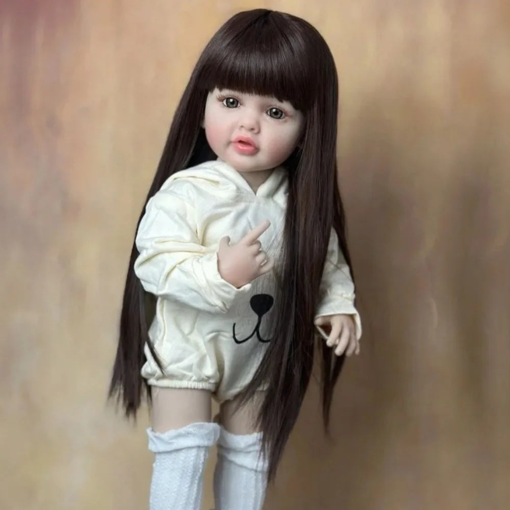 BZDOLL Full Vinyl Princess Reborn Doll With Bottle And Pacifier