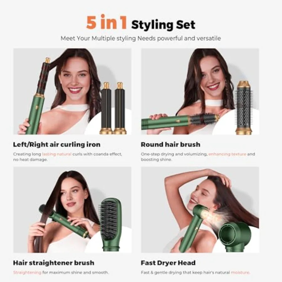 5 In 1 Blow Dryer Brush With Negative Ion StylerPro