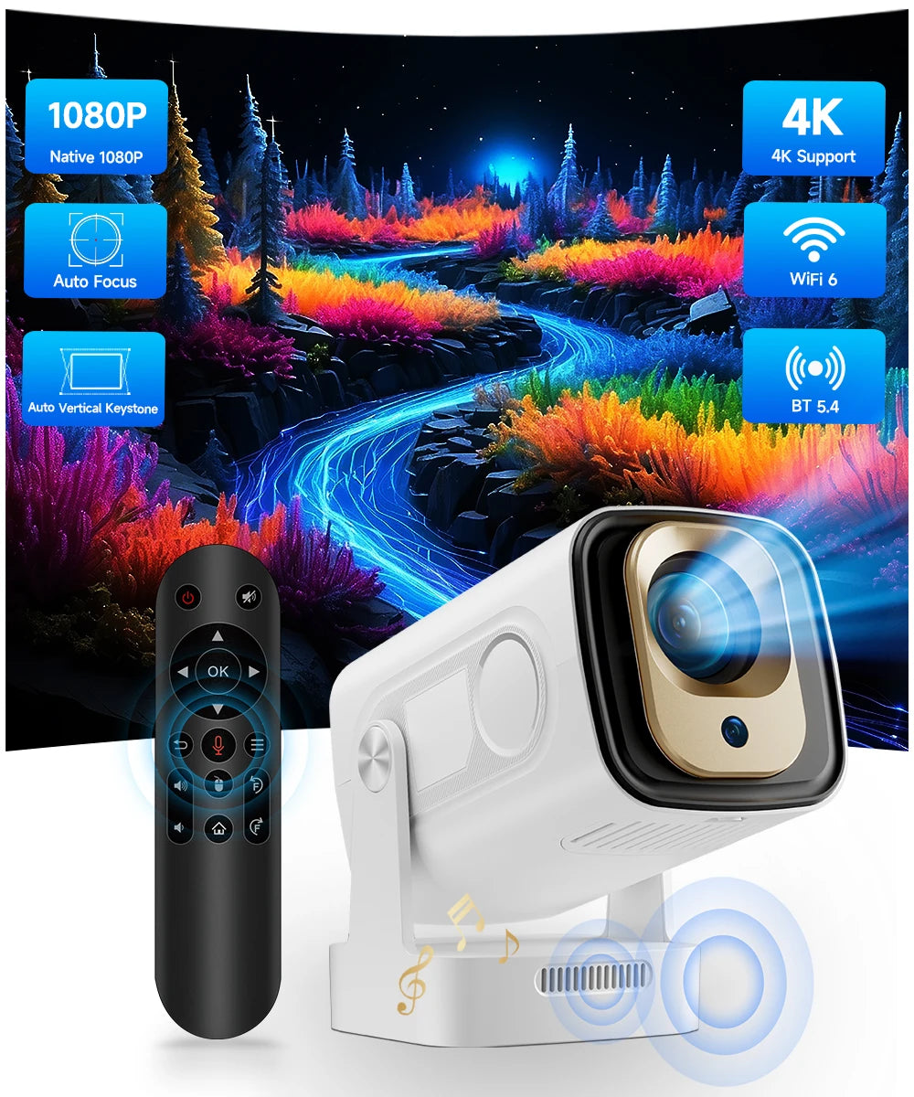 Magcubic HY310 4K Native Mini Projector With Auto Focus 330ANSI 5W Speaker
