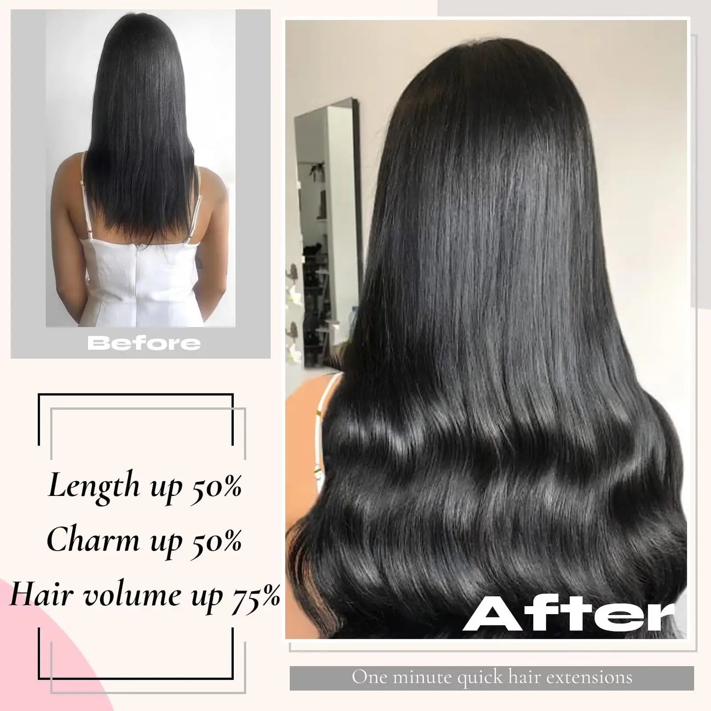 Angelove Hair Real Human Hair Clip In Extensions Remy Brazilian