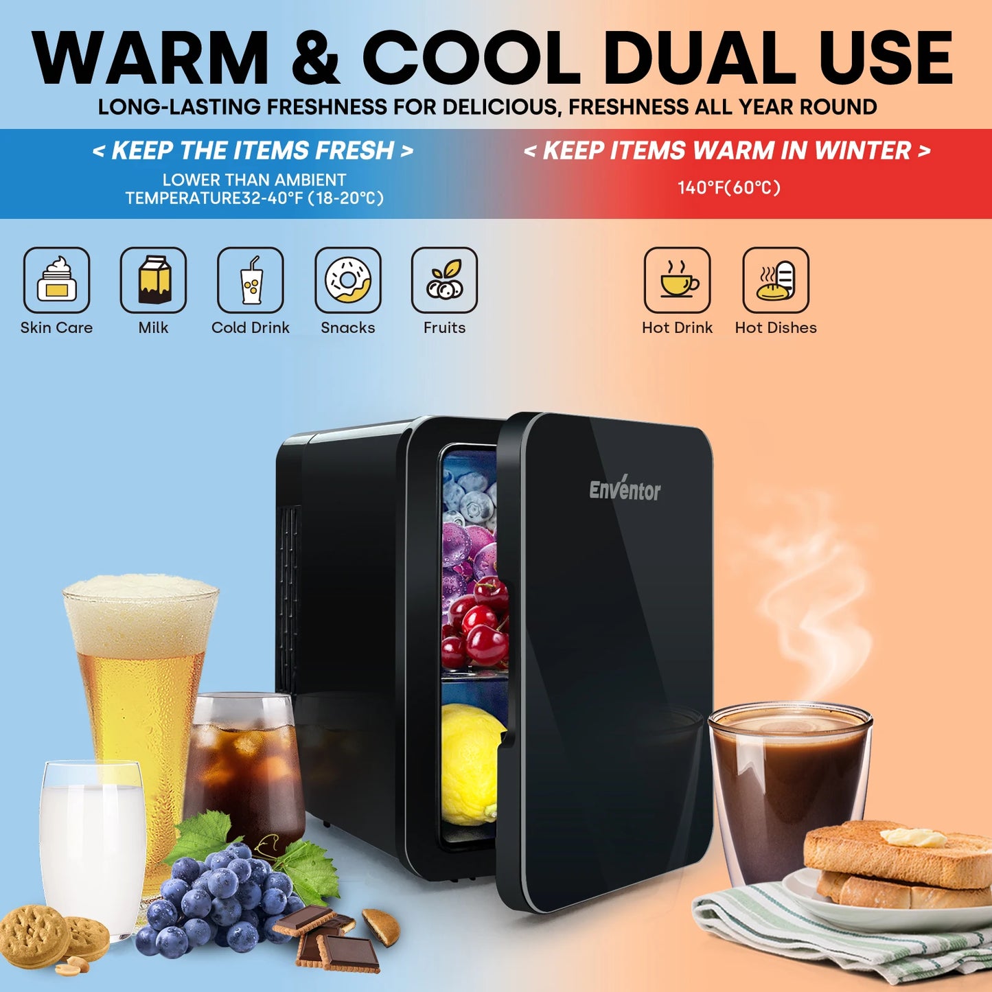4L Mini Portable Thermoelectric Cooler Warmer For Car