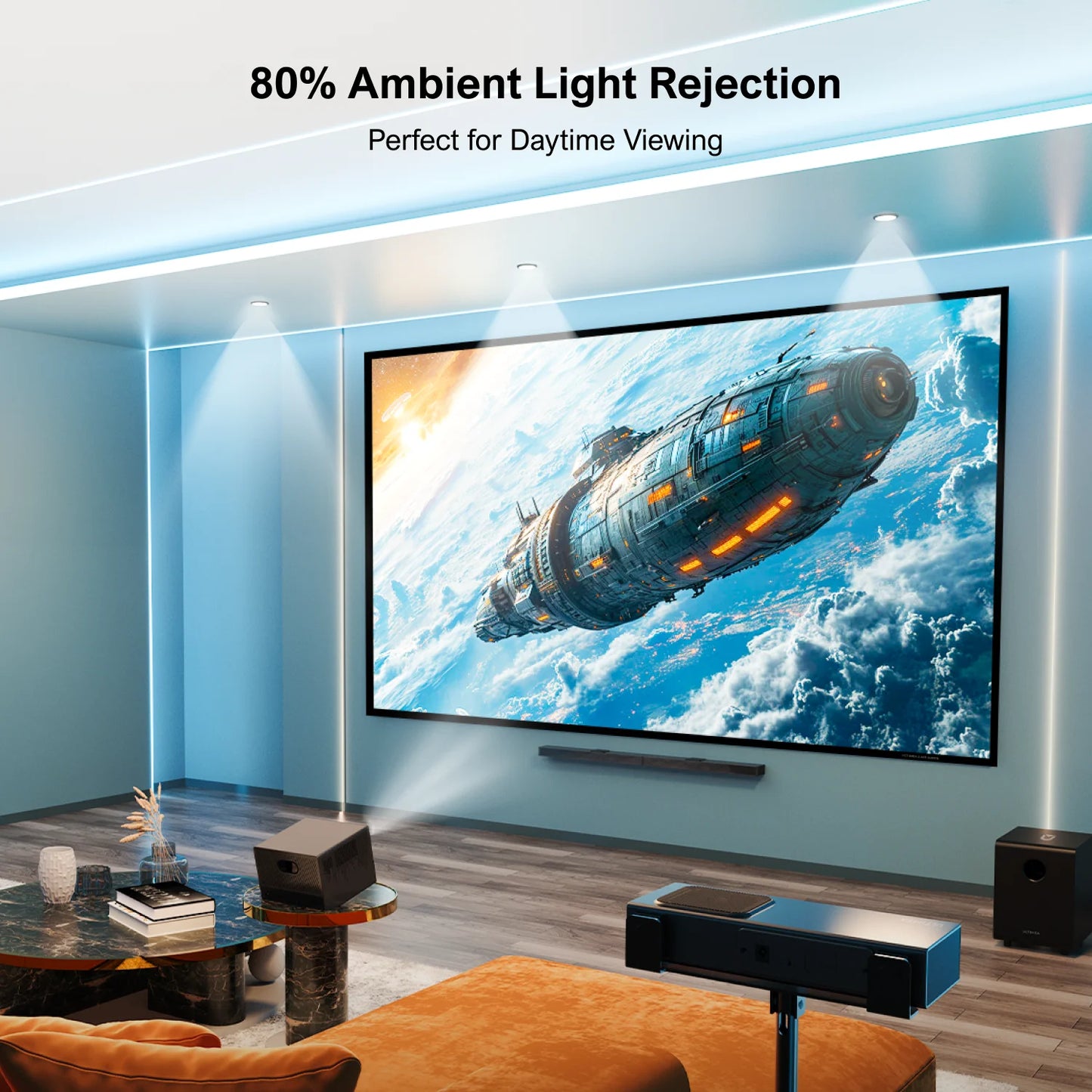 ULTIMEA EALR Projector Screen 2.0 Gain For Outdoor Theater