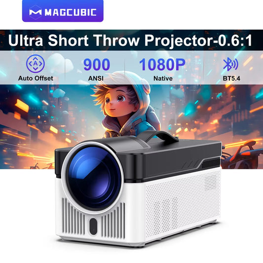 Magcubic HY450 Ultra Short Throw Home Projector 900 ANSI 1080P Android 14