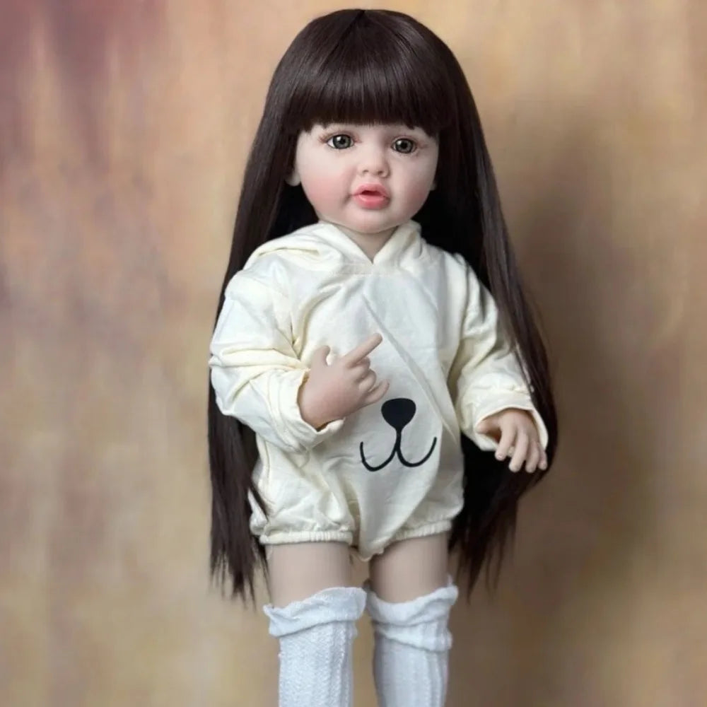BZDOLL Full Vinyl Princess Reborn Doll With Bottle And Pacifier