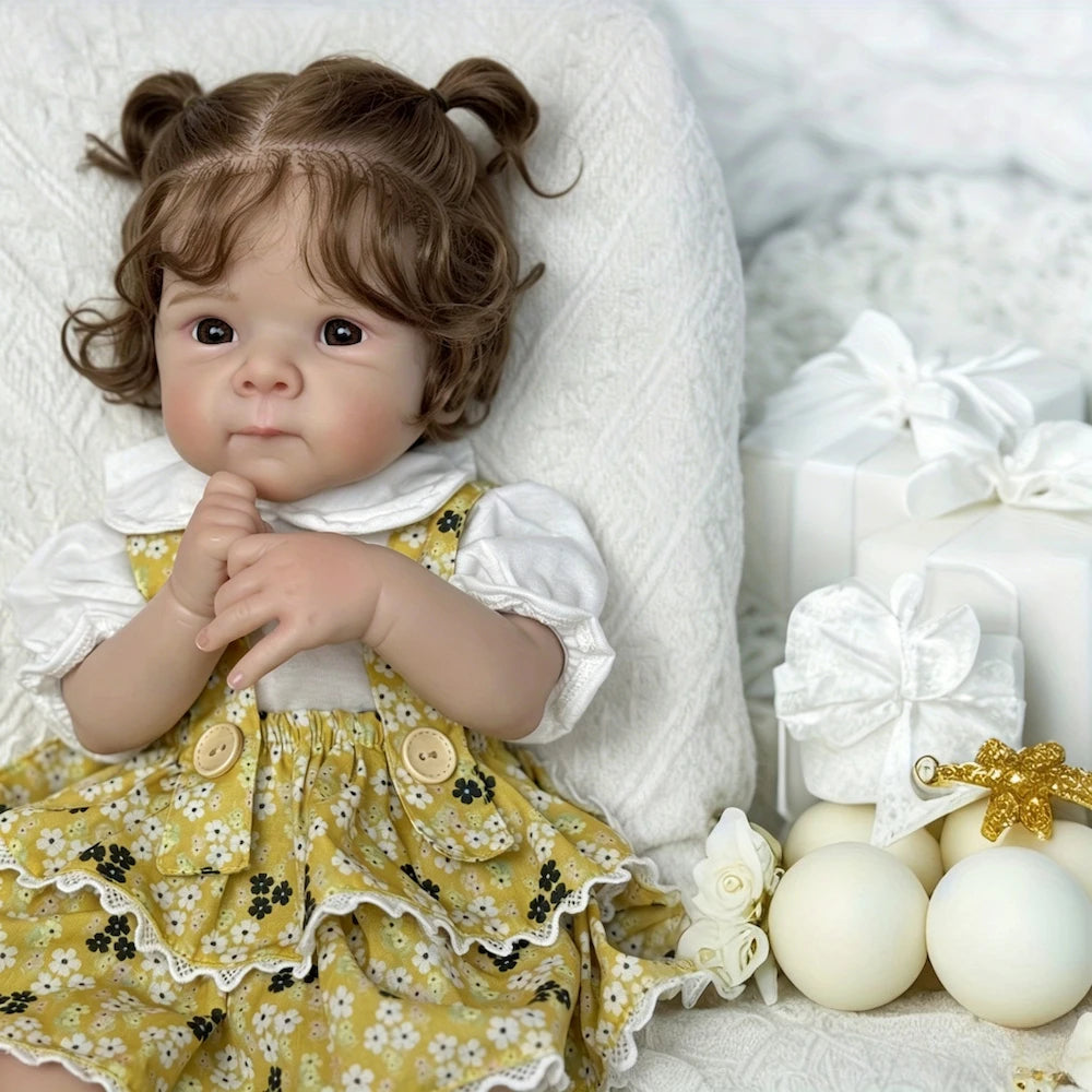 BZDOLL Reborn Baby Doll Vinyl Limbs Cloth Body Lifelike Toy